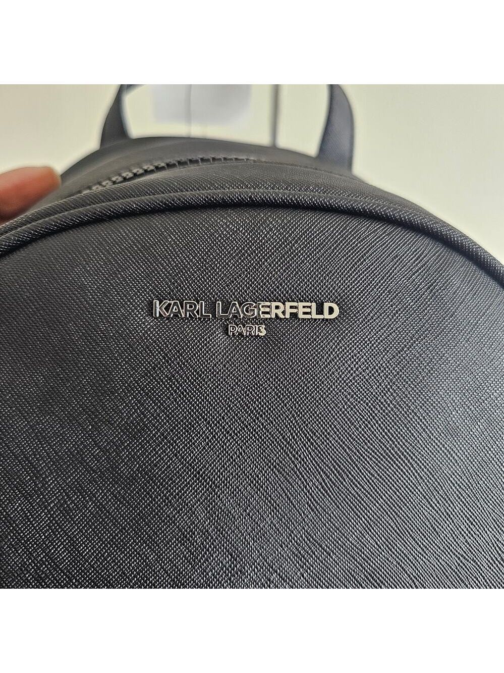 Karl Lagerfeld Paris Black Khloe Backpack - Picture 4 of 7